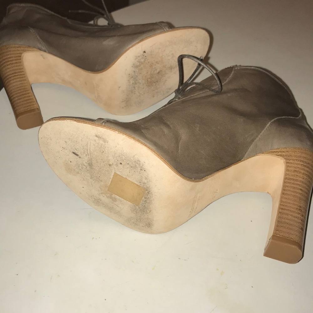91. Jil Sanders Peep Toes Ankle Boots sz 36.5 - Picture 6 of 8